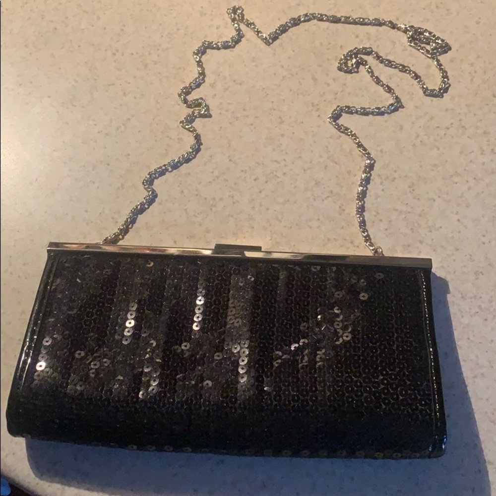 Sequin evening purse